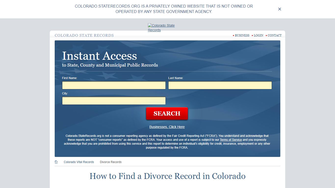 How to Find a Divorce Record in Colorado - Colorado State Records